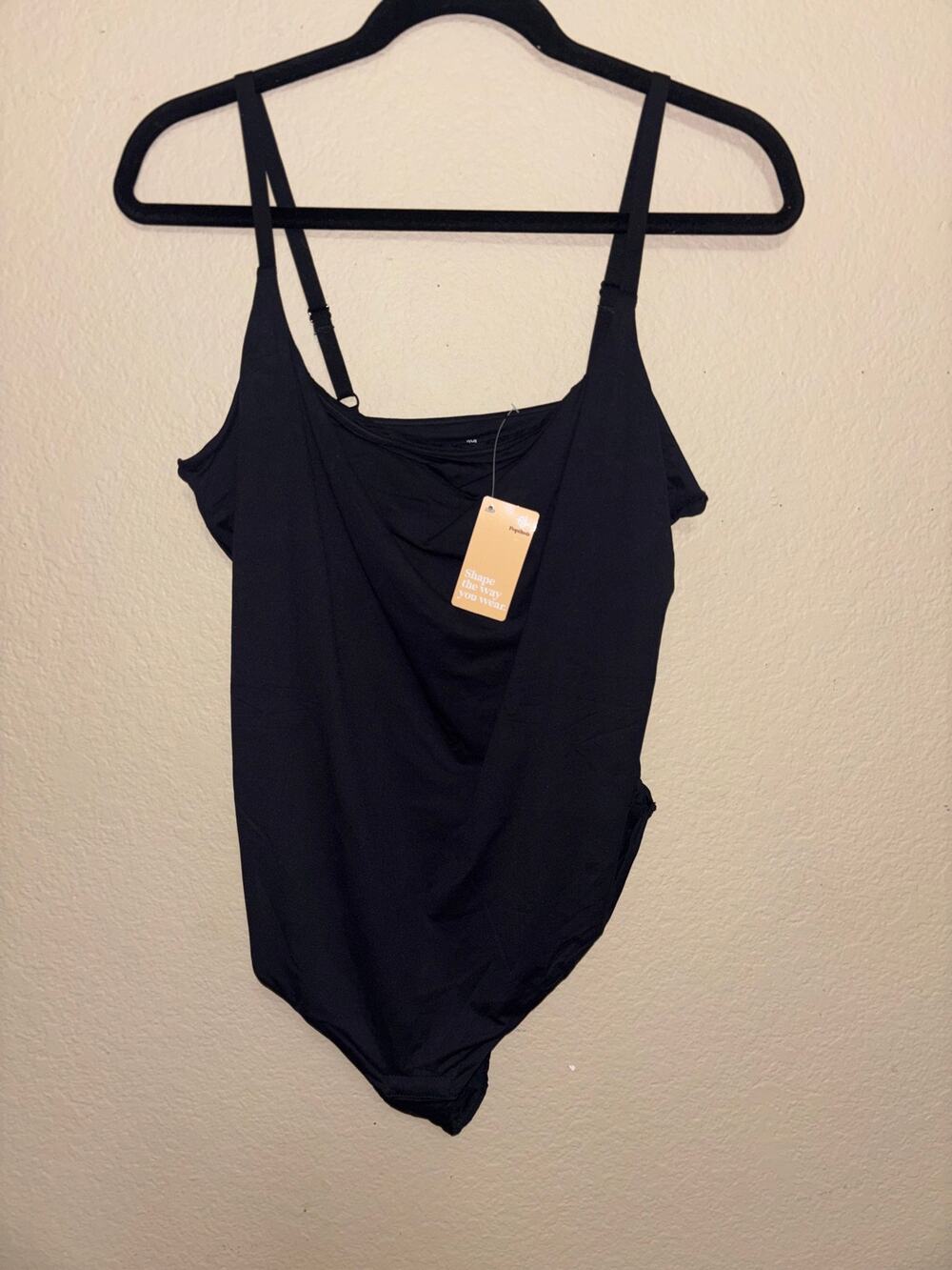 Popilush Black Shapewear Bodysuit 3XL NWT Adjustable Strap Sculpting Body Suit